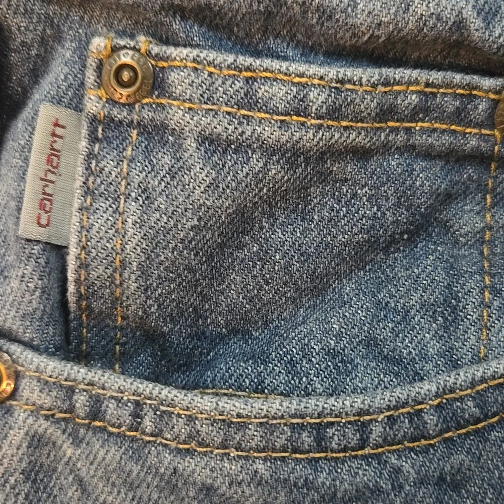 Carhartt Jeans Mens 36x44 (35x33 Actual) Relaxed Fit Straight Leg Denim - Picture 7 of 12